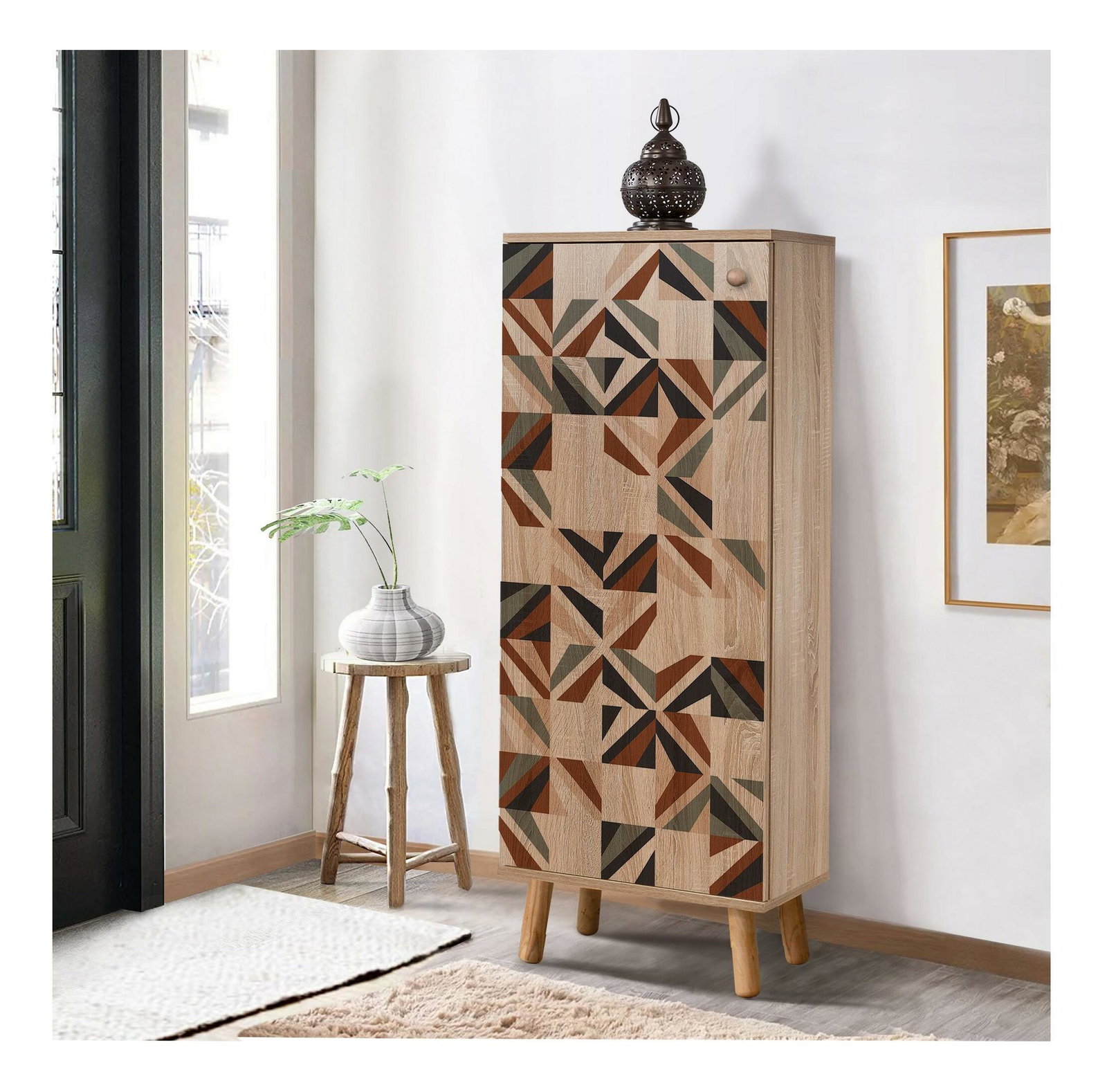 Cipőtároló (cipősszekrény) Beside 5 (sonoma tölgy)