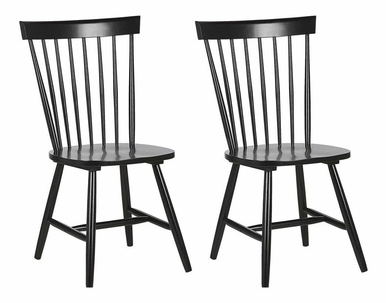 Set 2 buc. scaune sufragerie Bargo (negru)