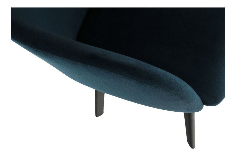 Scaun de sufragerie Talira (albastru + negru)