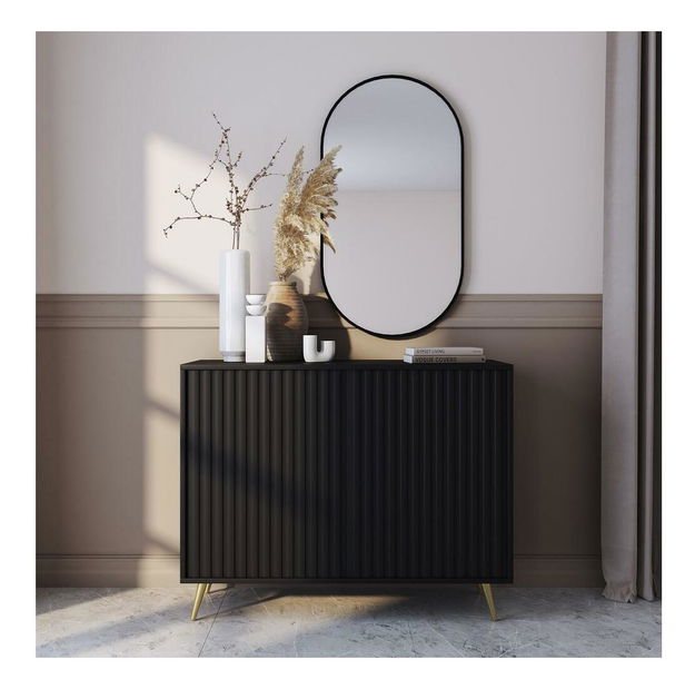 Szekrény Biel B1 (fekete + arany)