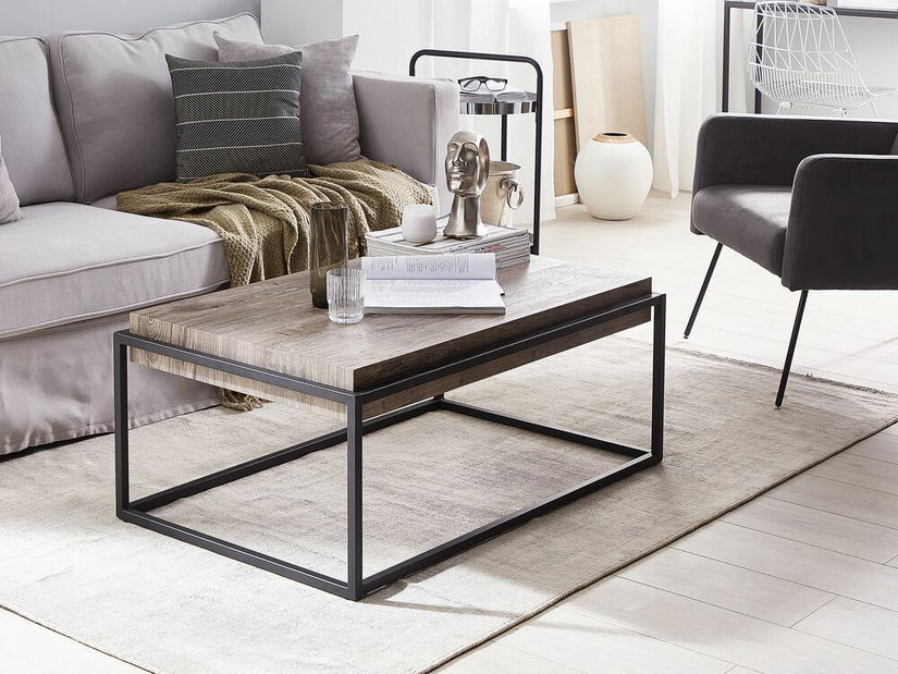 Masă de cafea ALTOONA (MDF) (lemn deschis)