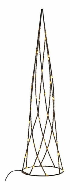 Set 2 ks LED dekorácia vianočné stromčeky Neiza (čierna)