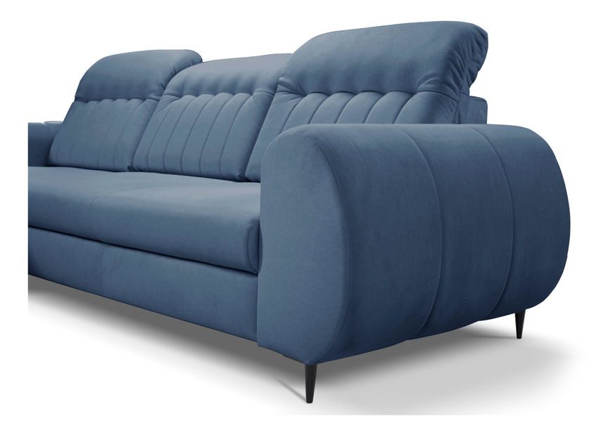 Rohová sedacia súprava Baionic (modrá) (L)