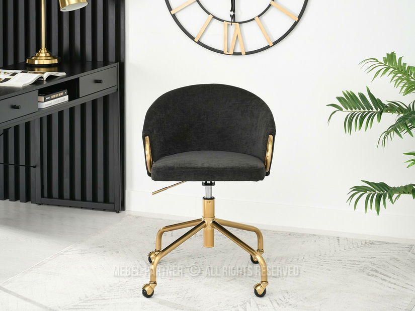 Scaun Carma B (negru + auriu)