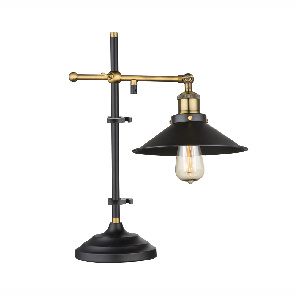 Stolna lampa Lenius 15053T (crna + stara mjed)