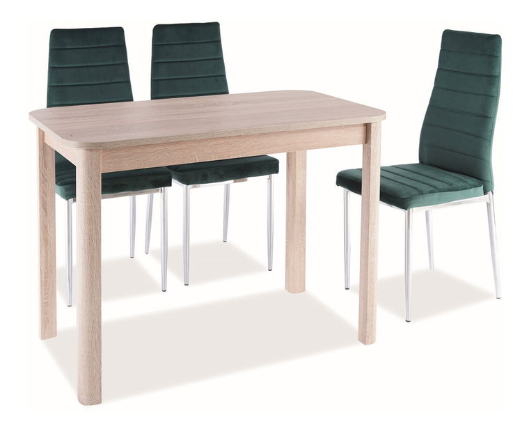 Blagovaonski stol na razvlačenje 105-140 cm Daniel (hrast sonoma + hrast sonoma) (za 4 do 6 osoba)