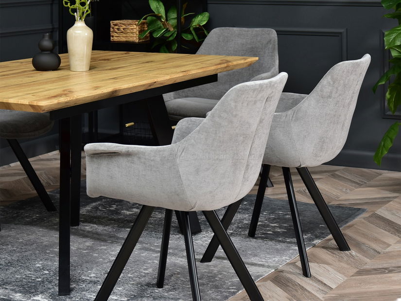 Szék Mirabell (szürke + fekete)