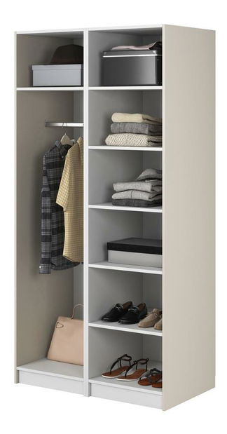 Šatníková skriňa Forry IV (sivobéžová)