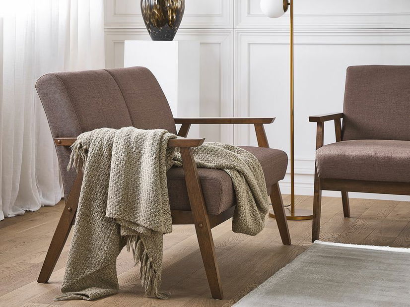 Pohovka dvojsedačka ANSARA (hnedá)