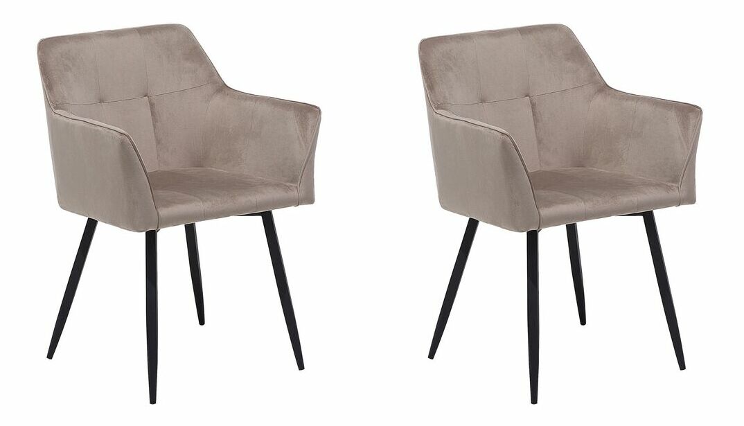 Set 2 buc. scaune pentru sufragerie Jardim (gri închis)