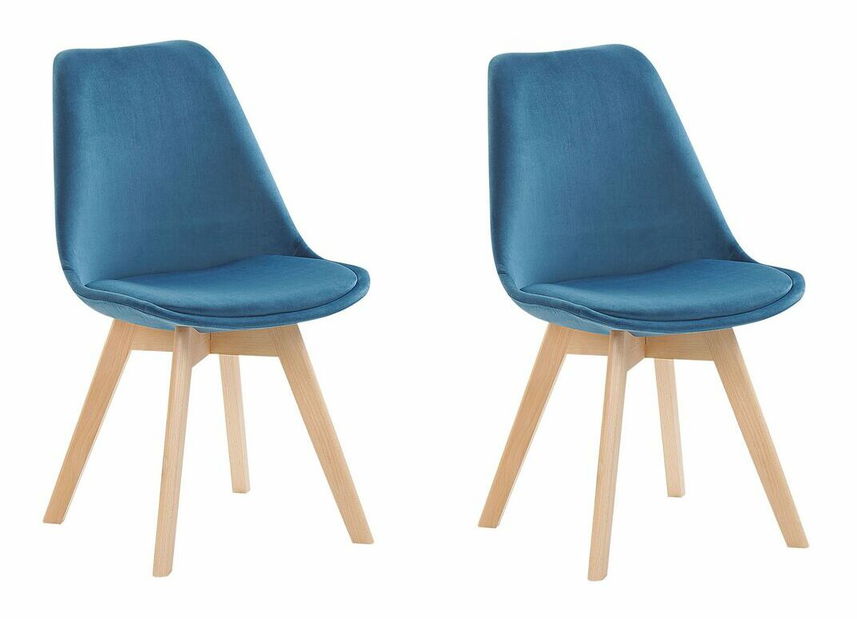 Set 2 ks. jedálenských stoličiek DOHA II (plast) (modrá)