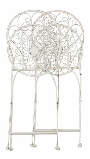 Set 2 ks záhradných stoličiek Seppi (biela) 