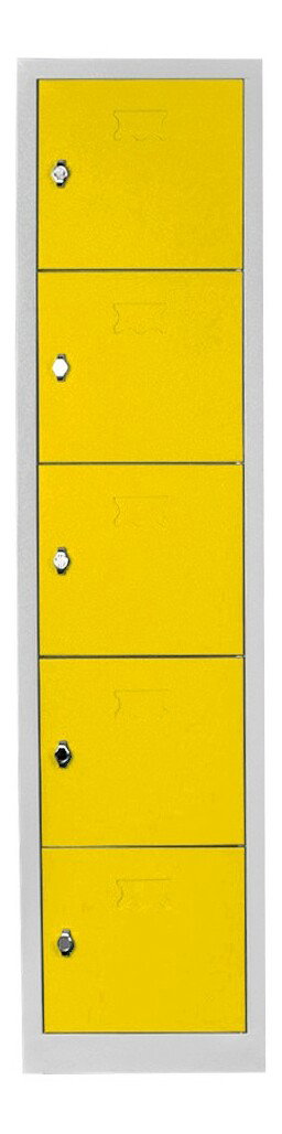 Uzamykateľná skriňa Jessia 8 (žltá)