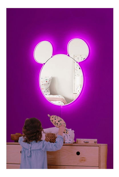 Zrkadlo Bodosu (ružová) (s osvetlením)