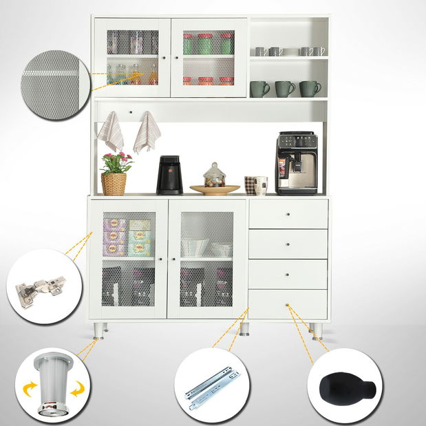 Bufet Grandene 140 (alb)