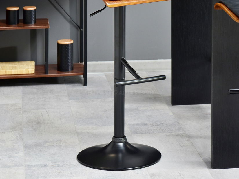 Stolica Hokei (tamni orah + crna)