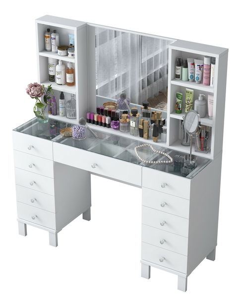 Toaletný stolík Beja (biela)