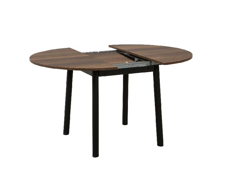 Blagovaonski stol na razvlačenje Duvasa 5 (orah + crna) (za 4 osobe)