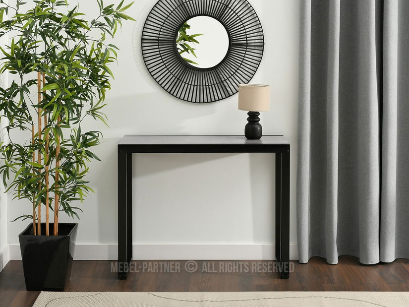 Konzolni stolić Ines (beton + crna)