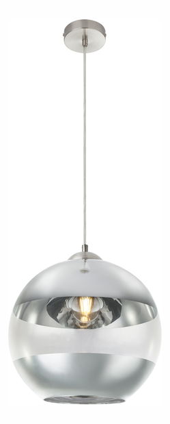 Závesné svietidlo Sanza 15310H (moderné/dizajnové) (nikel + dymová)