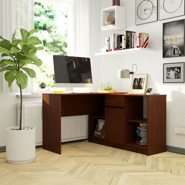 Sarok PC asztal Cuidar (wenge)