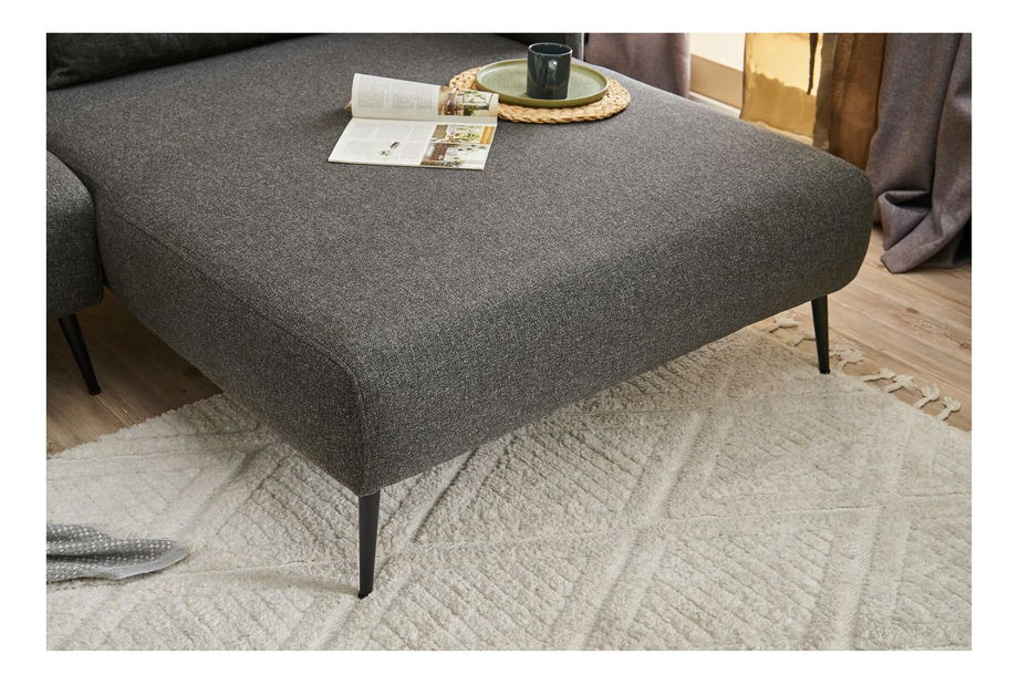 Rohová sedačka Revosatta (P) (antracit + čierna)