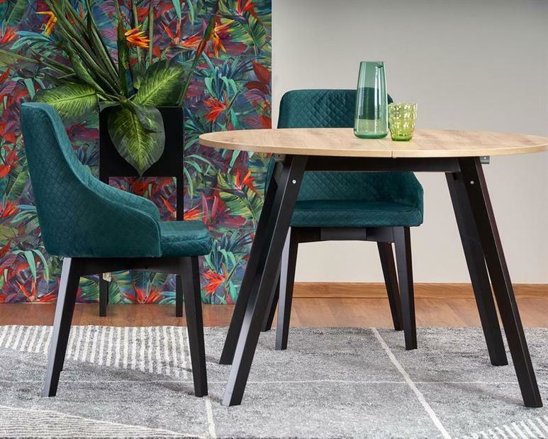 Masă de sufragerie extensibilă 102-142 cm Ralllon (alb) (pentru 4 6 persoane)