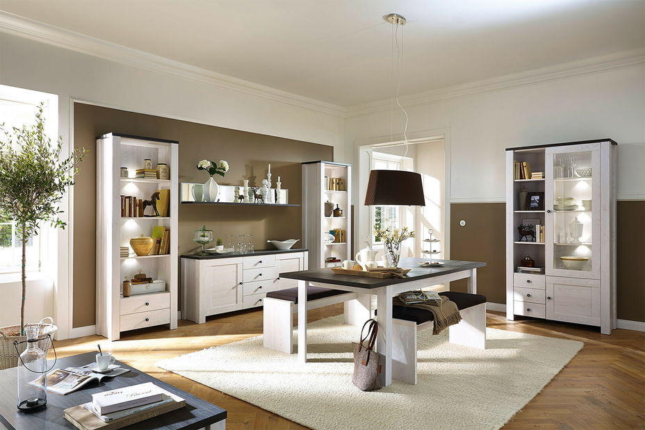 Vitrína BRW Antwerpen REG1W1D3S/20/10 (s osvetlením)