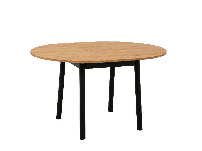 Set mobilier sufragerie Duvasa 6 (stejar + negru) (pentru 2 persoane)