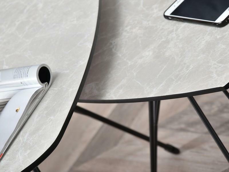 Măsuță de cafea Petal Zest Xl (gri + negru)