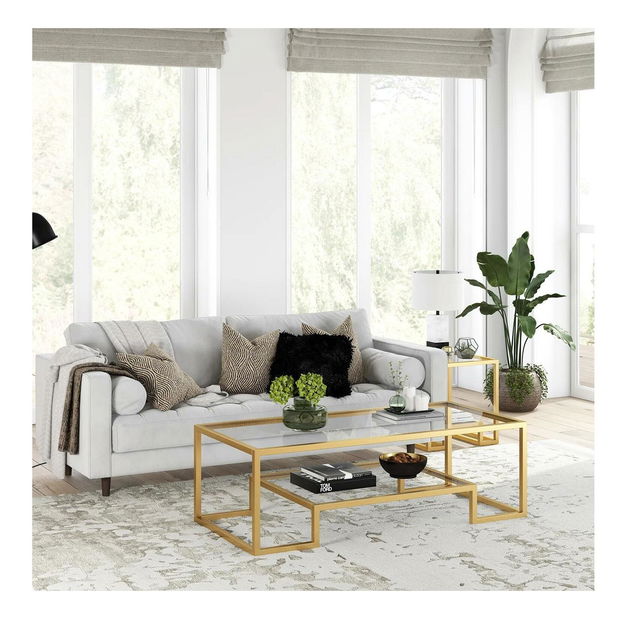 Konferenčný stolík Savunu 1 (zlatá) 