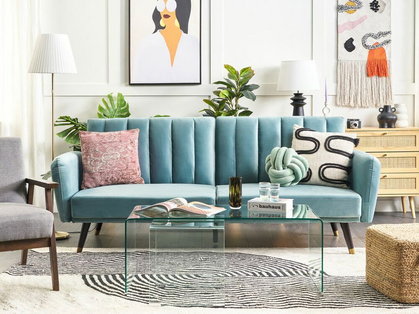 Háromszemélyes kanapé Volumnius (kék) 