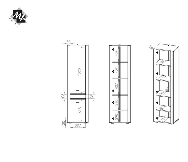 Ormar s policama Festo 02