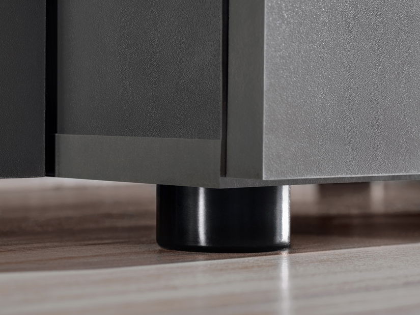 Obývacia stena Malman II (čierna matná + dub wotan) *výpredaj