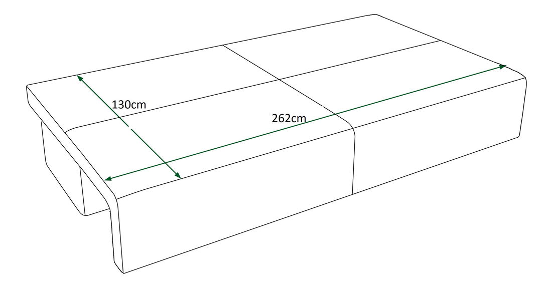 Pohovka dvojsedačka Mirage X2 (biela)