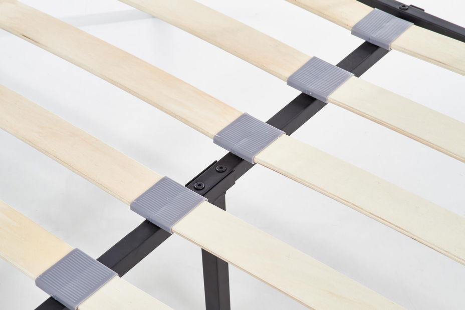 Jednolôžková posteľ 120 cm Lashell 120 (bez matraca) (čierna)