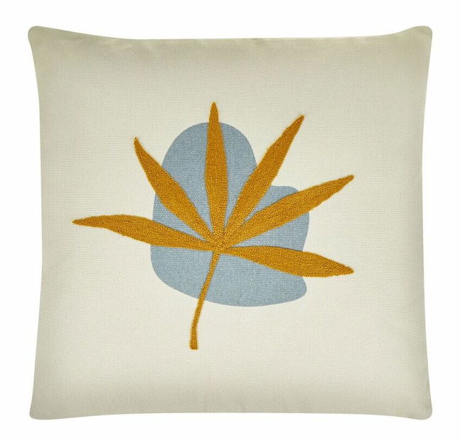 Set 2 perne decorative 45 x 45 cm Dvala (bej + portocaliu)