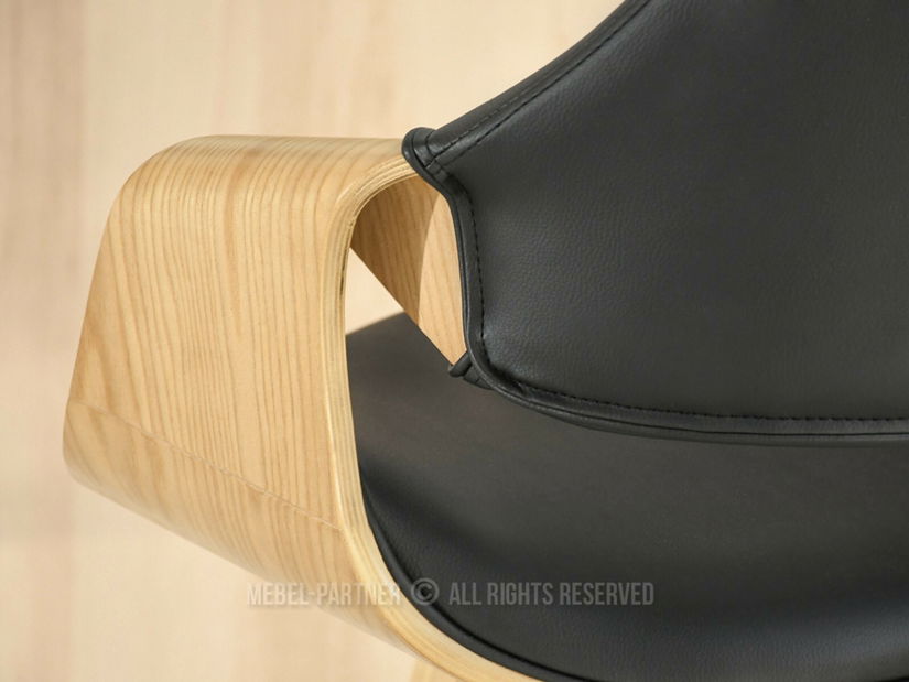 Scaun bar Rolenzono H65 (negru)