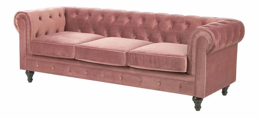 Canapea trei locuri CHICHESTER (roz)