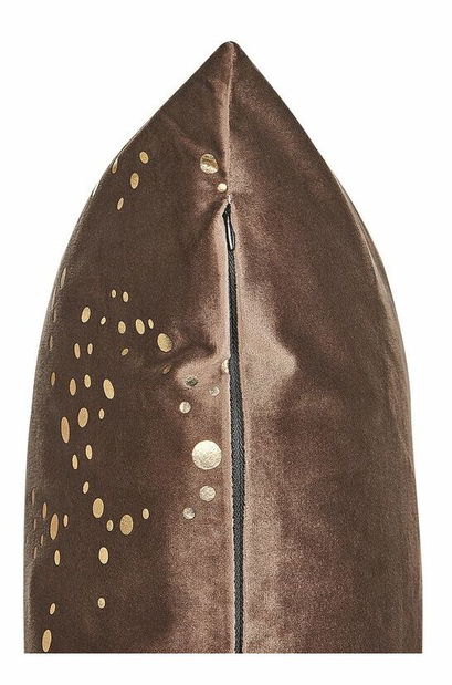 Set 2 buc perne decorative 45 x 45 cm Popie (maro)