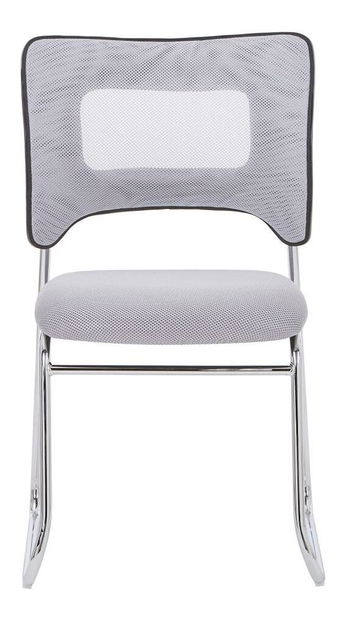 Scaun conferință Delia (gri + crom)