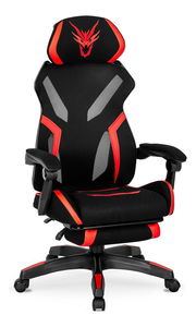 Fotoliu gaming Mananera (negru + roșu) 