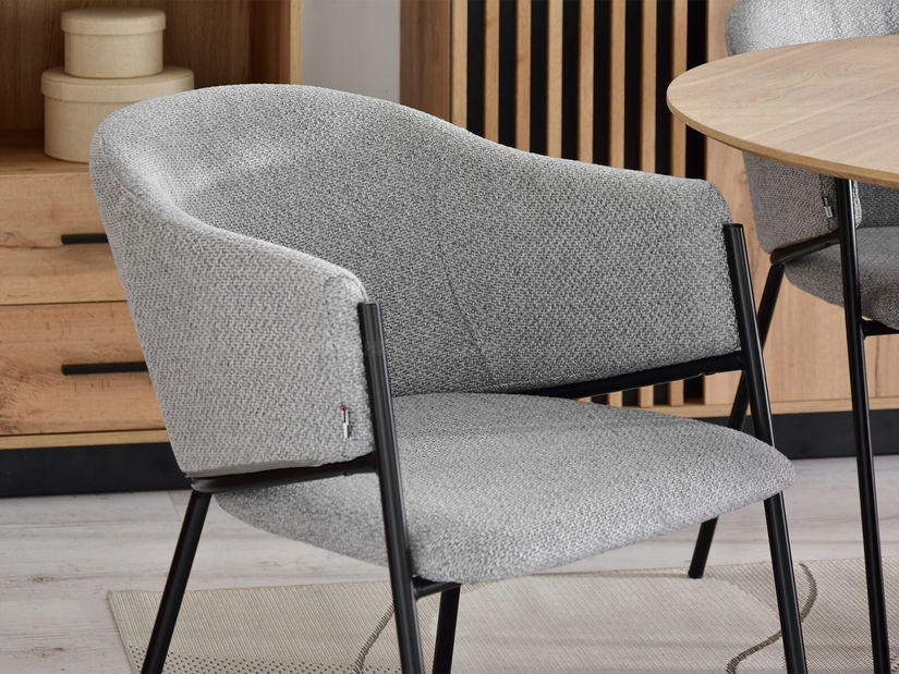 Stolička Chad (sivá + čierna)