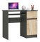 PC stolík Bhaskar (sivá + dub sonoma) (P)