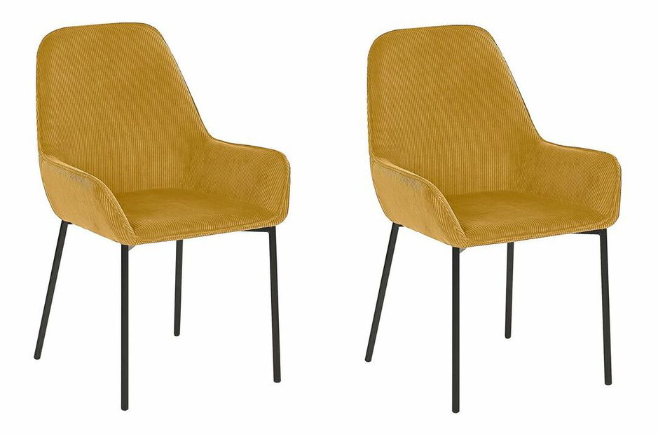Set 2 kom. blagovaonskih stolica LARNO (žuta)