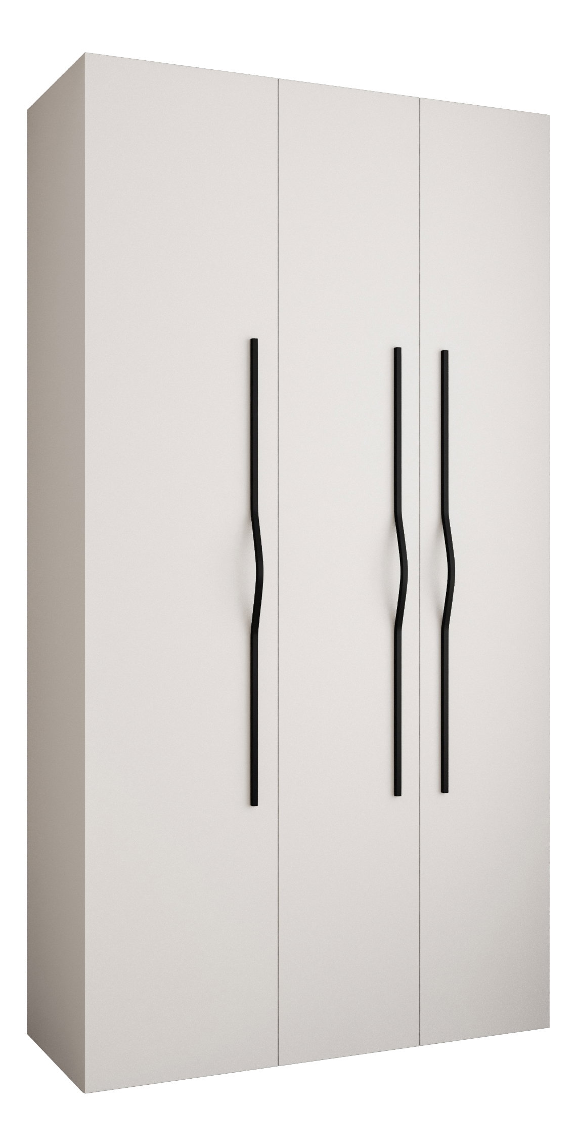 Šatníková skriňa 130 cm Carmela 40-2 (biela + čierna)