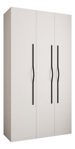 Šatníková skriňa 130 cm Carmela 40-2 (biela + čierna)