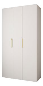 Dulap de haine 130 cm Carmela 40-4 (alb + Auriu)