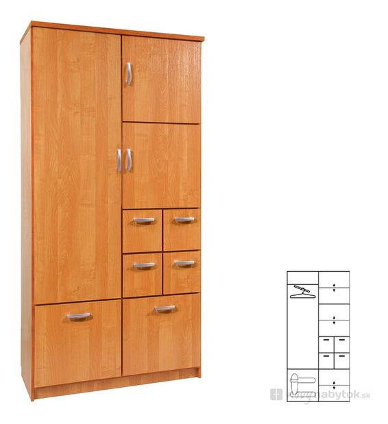 Ormar za garderobu Balintore 100 