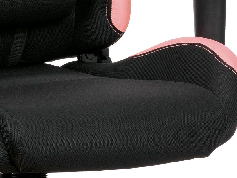 Scaun de birou Kelby-F02-PINK (Negru + roz)